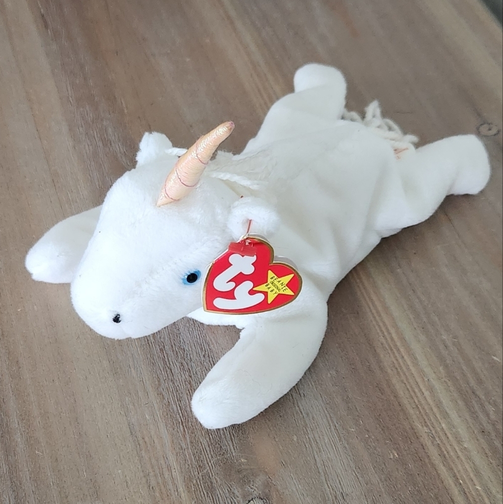🦄 Ty Beanie Baby “Mystic” the White Unicorn 1993 – Excellent Condition - Picture 3 of 16
